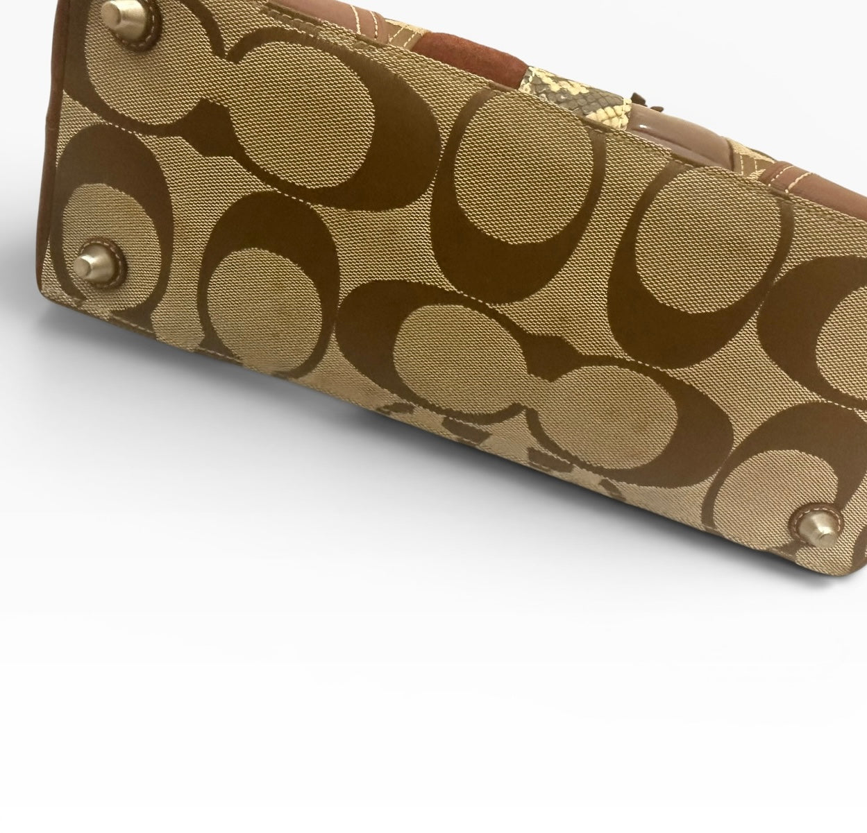 Coach Hampton Clip Python Bag