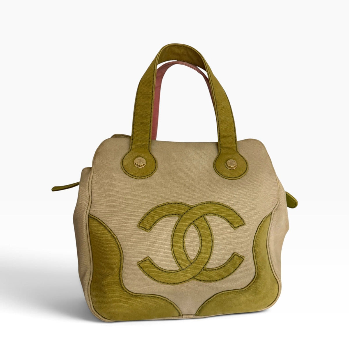 Chanel Marshmallow Canvas Tote Bag