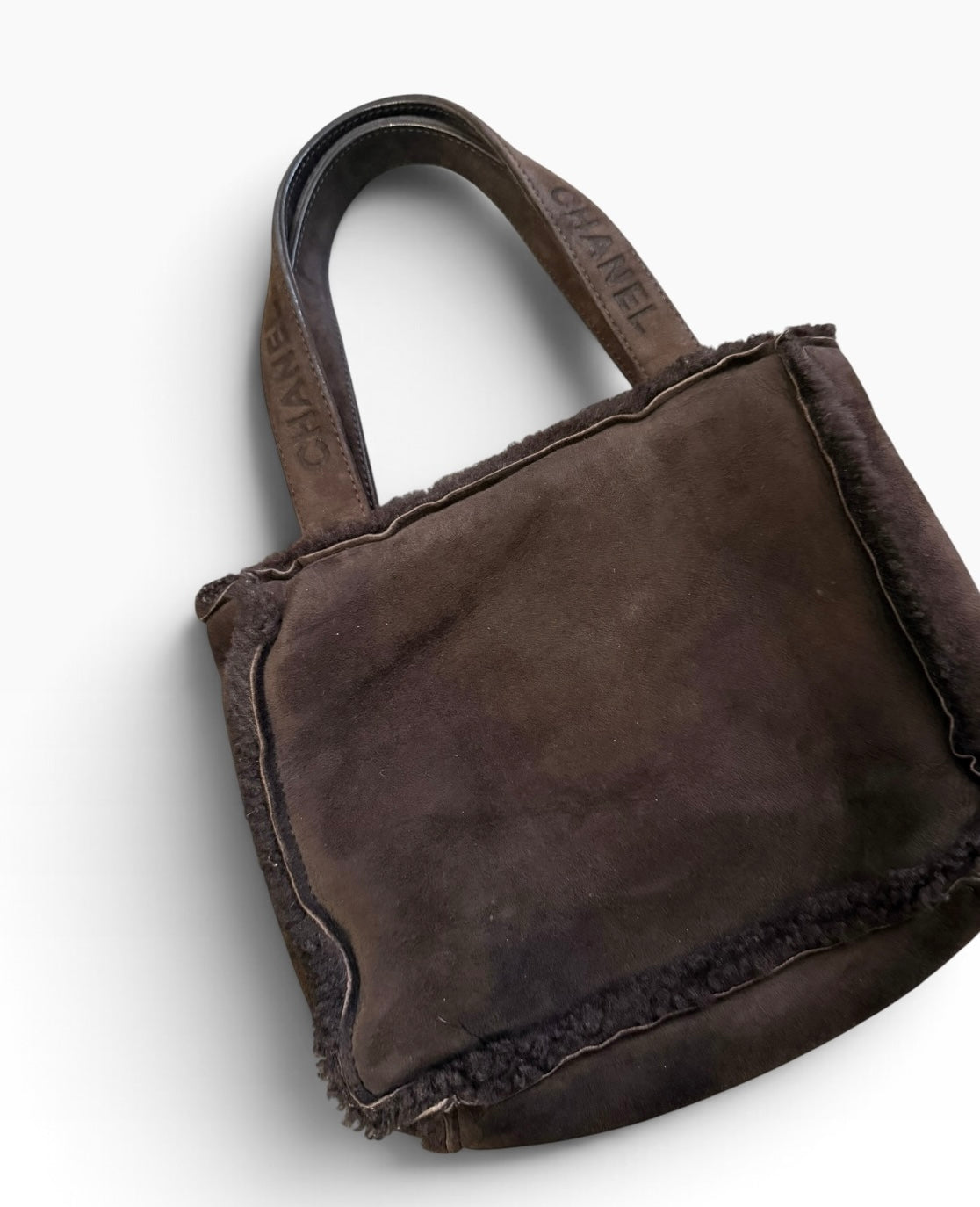 Chanel Mini Shearling Tote Bag