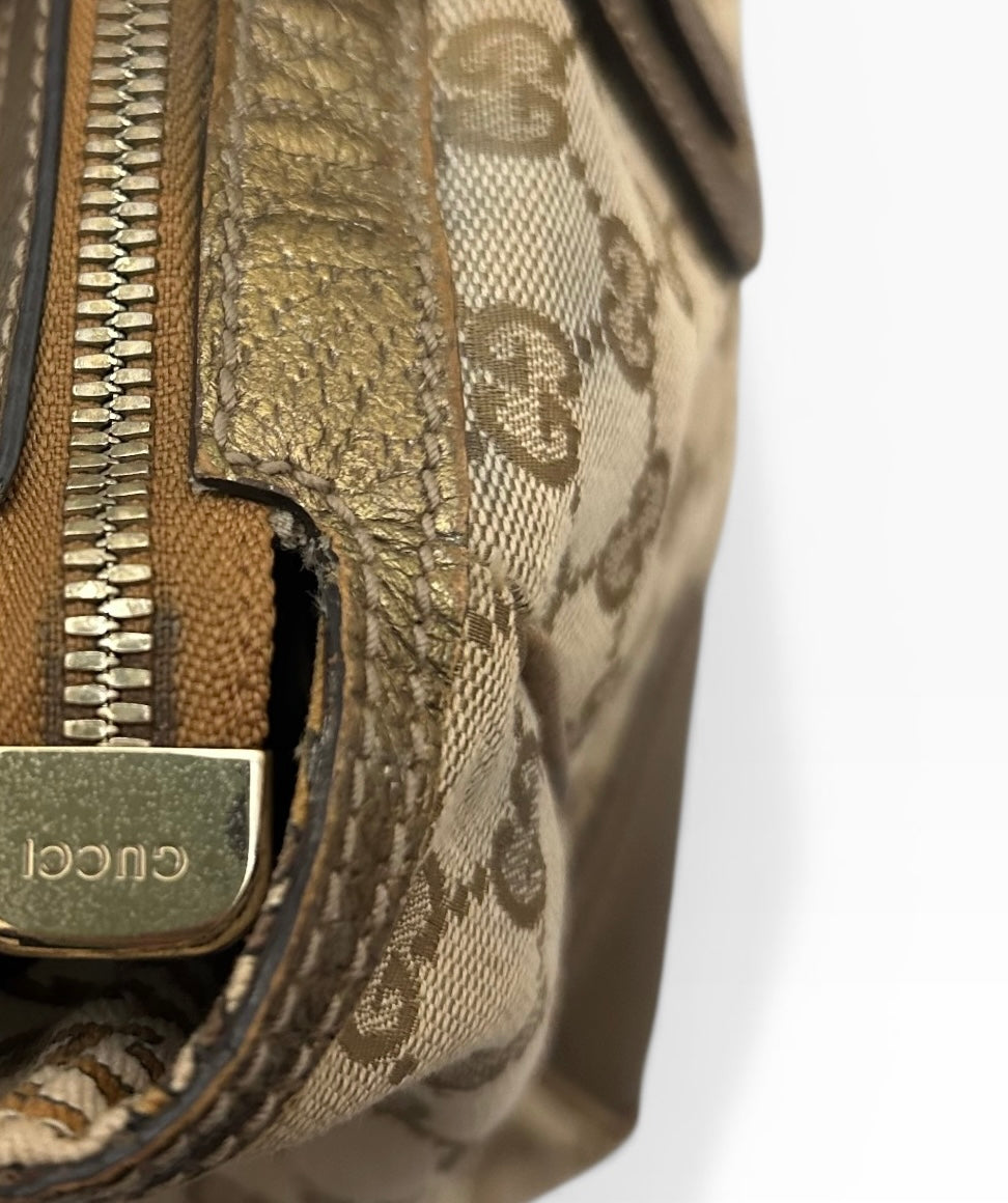 Gucci Monogram Tote Shoulder Bag