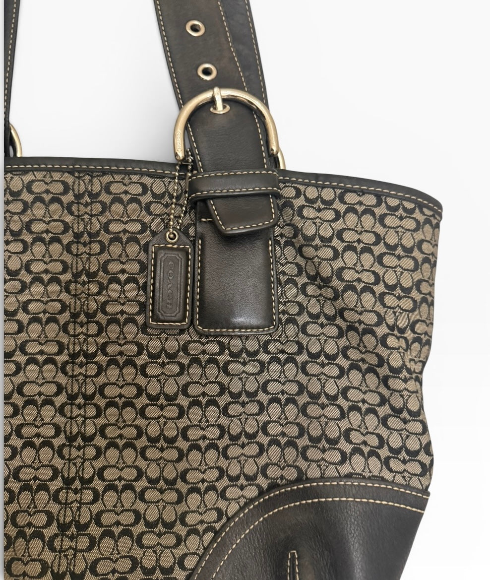 Coach Signature Buckle Tote Bag
