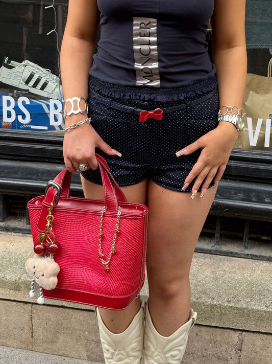 Red Bucket Handbag