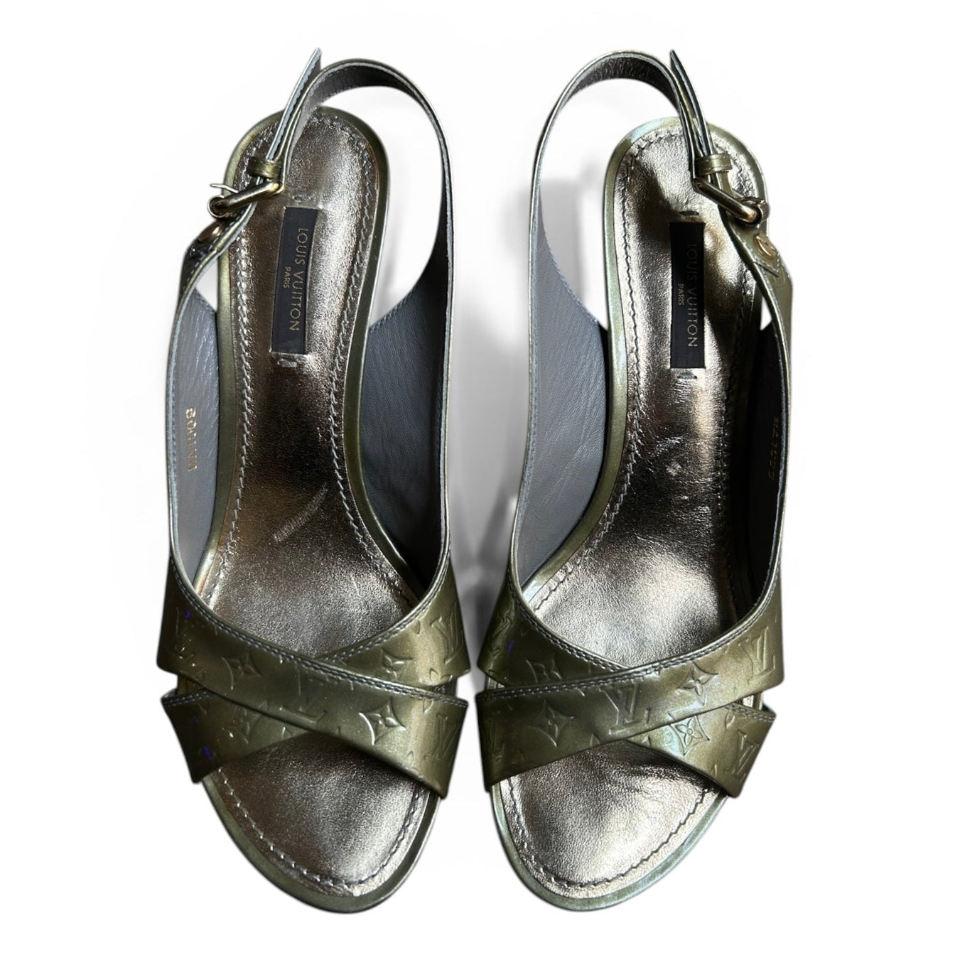 Louis Vuitton Vernis Slingback Heels