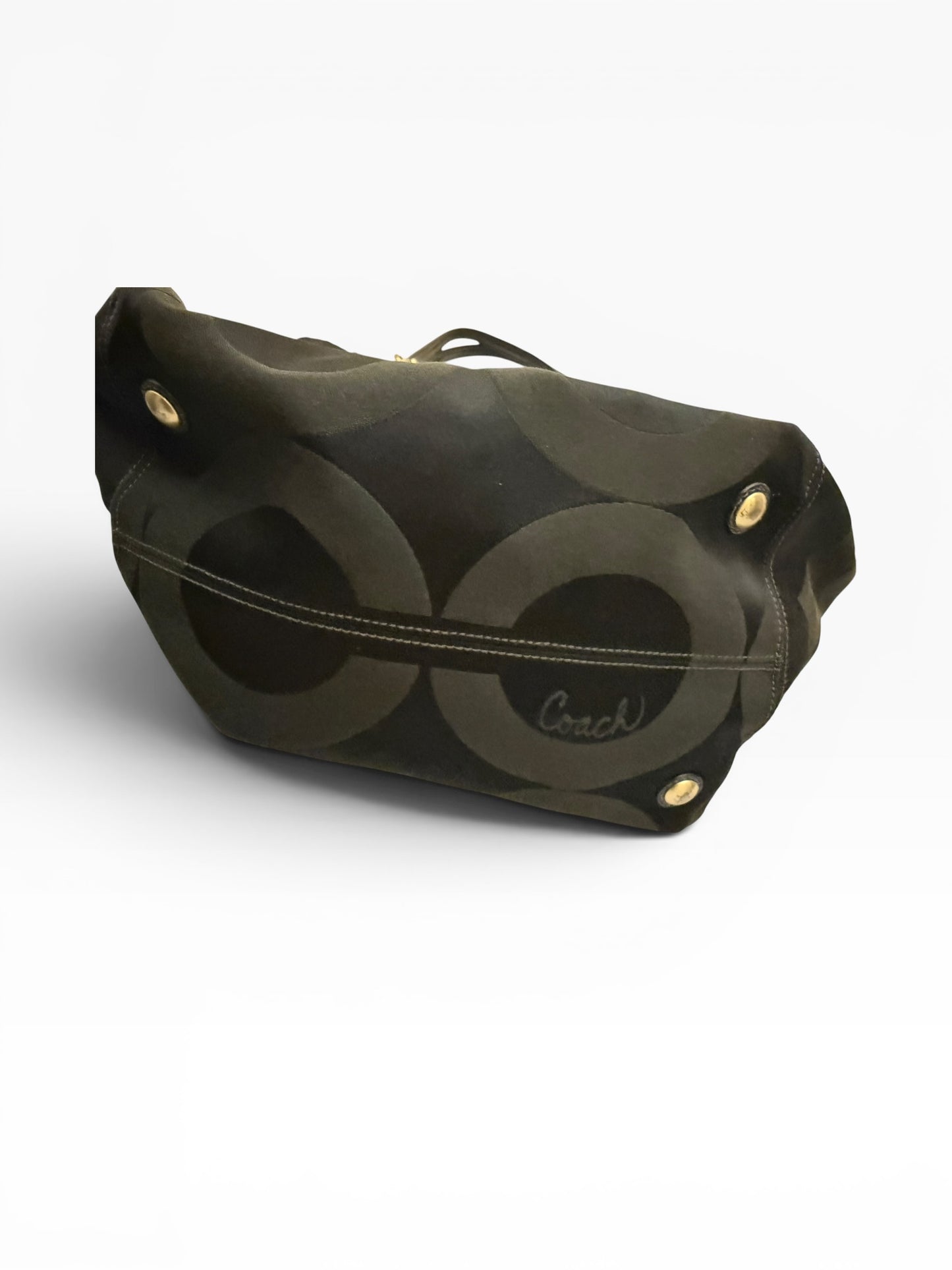Coach Jacquard Tote Shoulder Bag