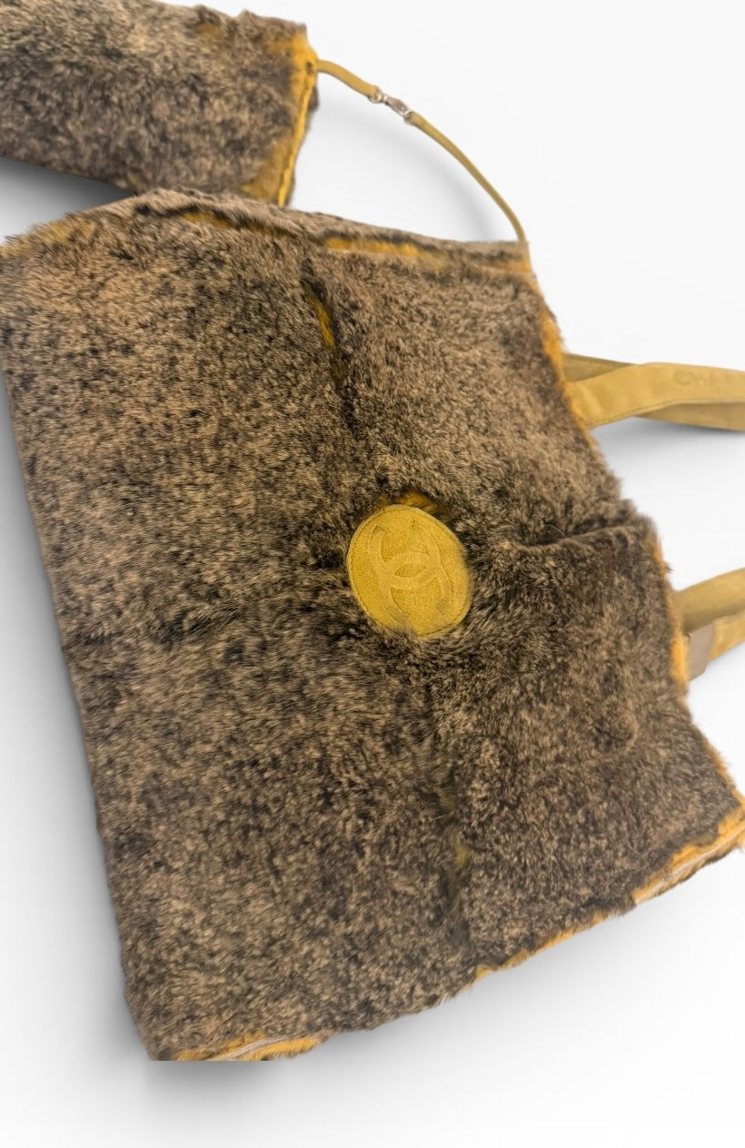 Chanel Rabbit Fur Shoulder Bag