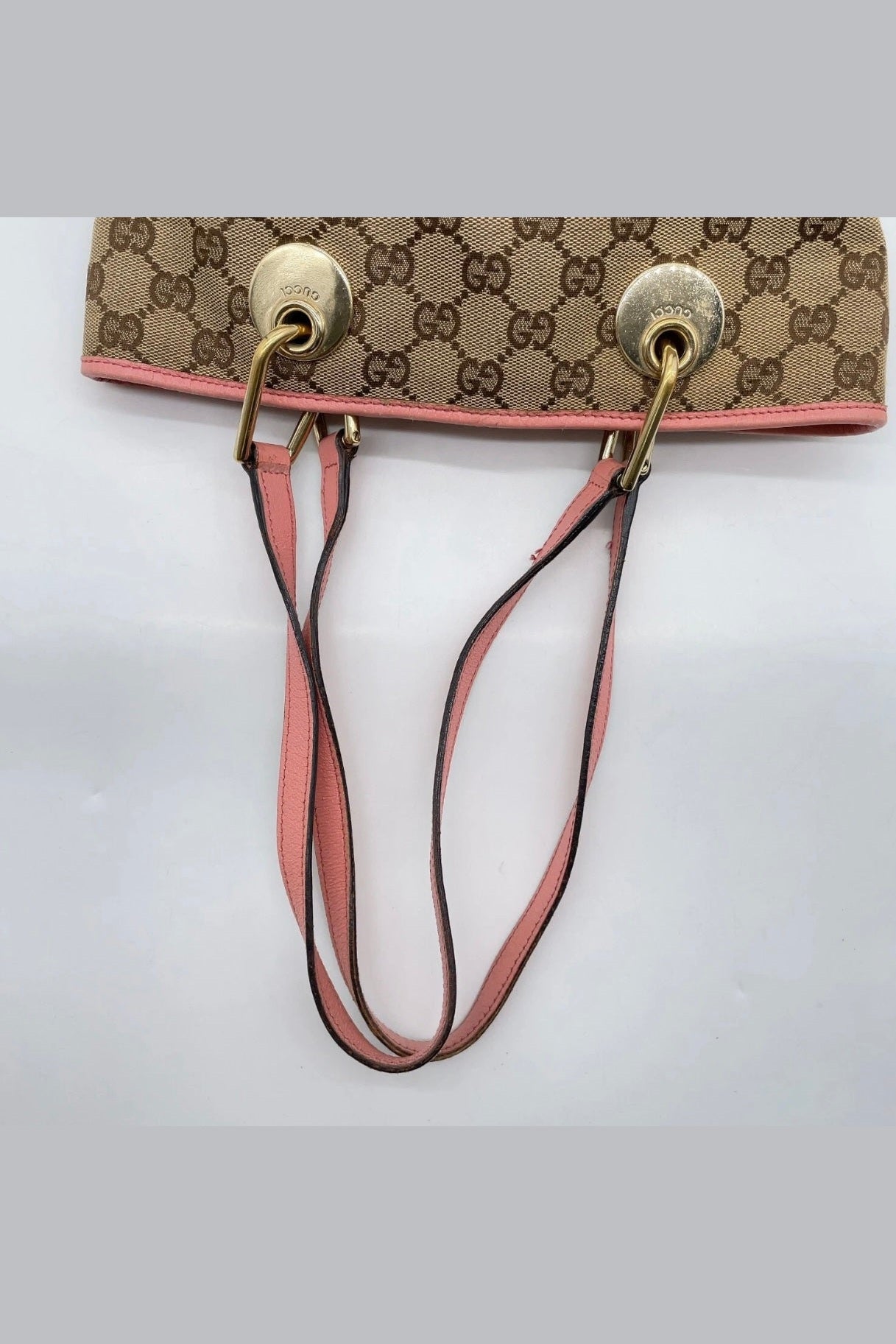 Gucci Eclipse Pink Leather Monogram Shoulder Bag