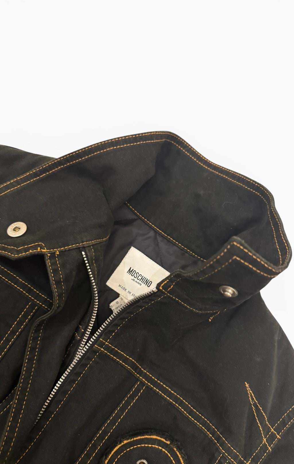 Moschino Rare Button High Neck Jacket