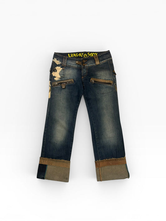 Miss Sixty Cropped Utility Jeans