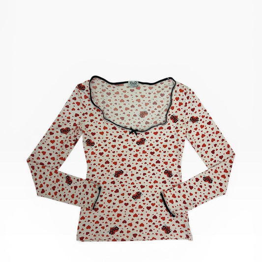 Dolce & Gabbana Heart Print Longsleeve