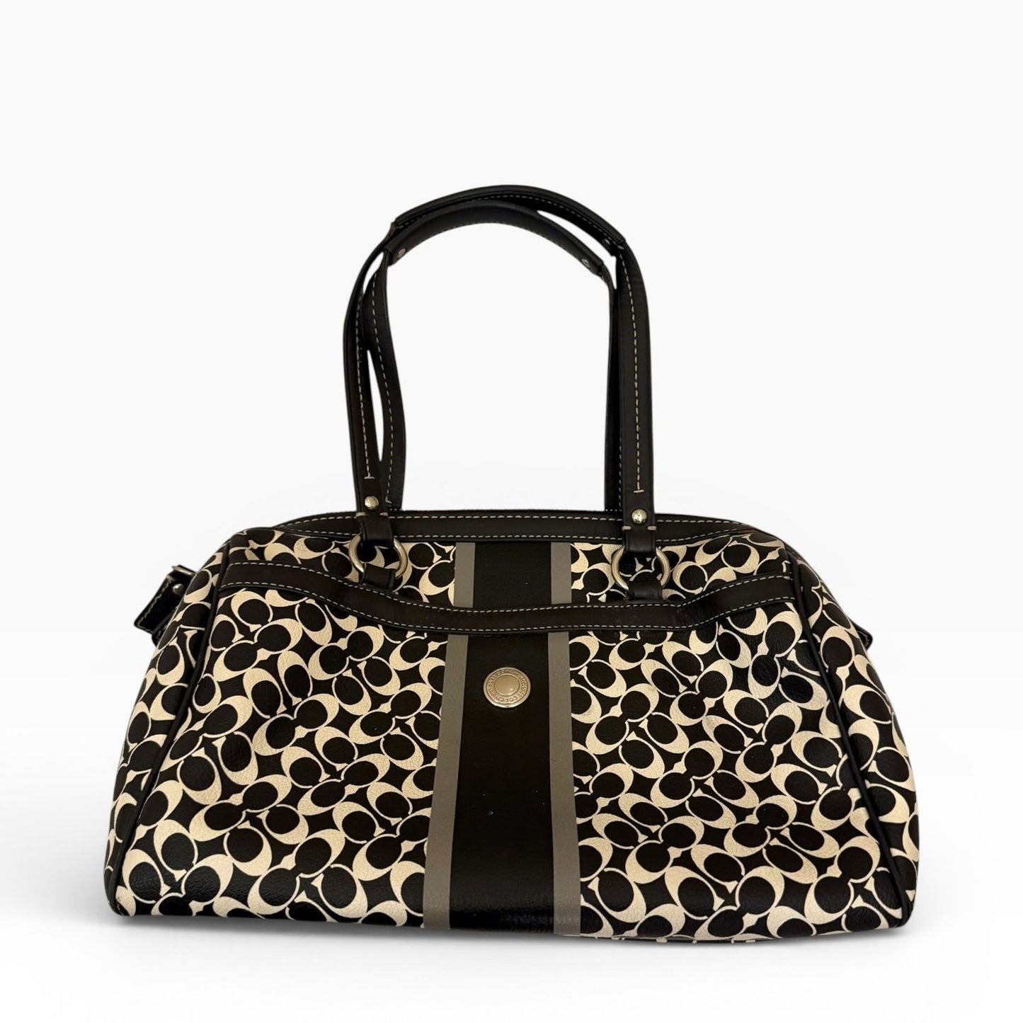 Coach Stripe Satchel