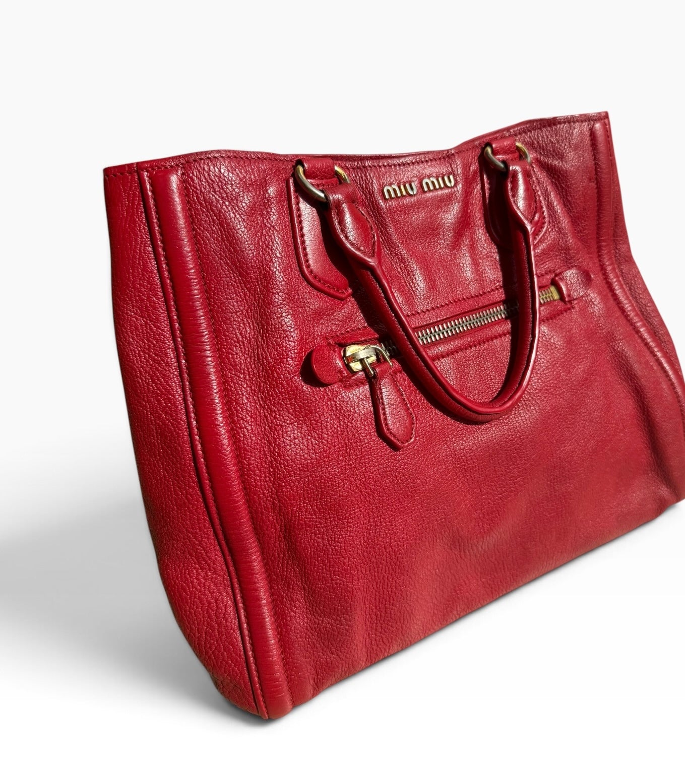 Miu Miu Vitello Shine Tote Bag