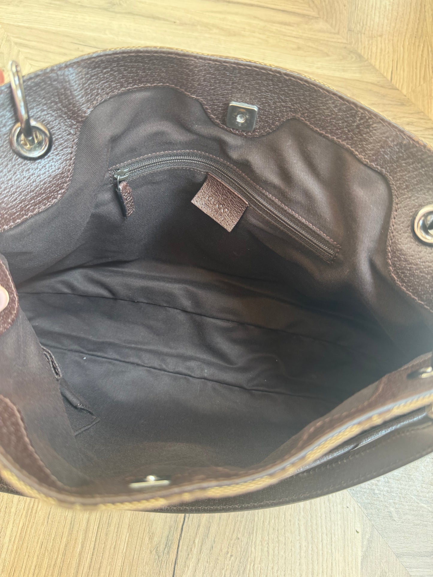 Gucci Monogram Canvas Shoulder Bag