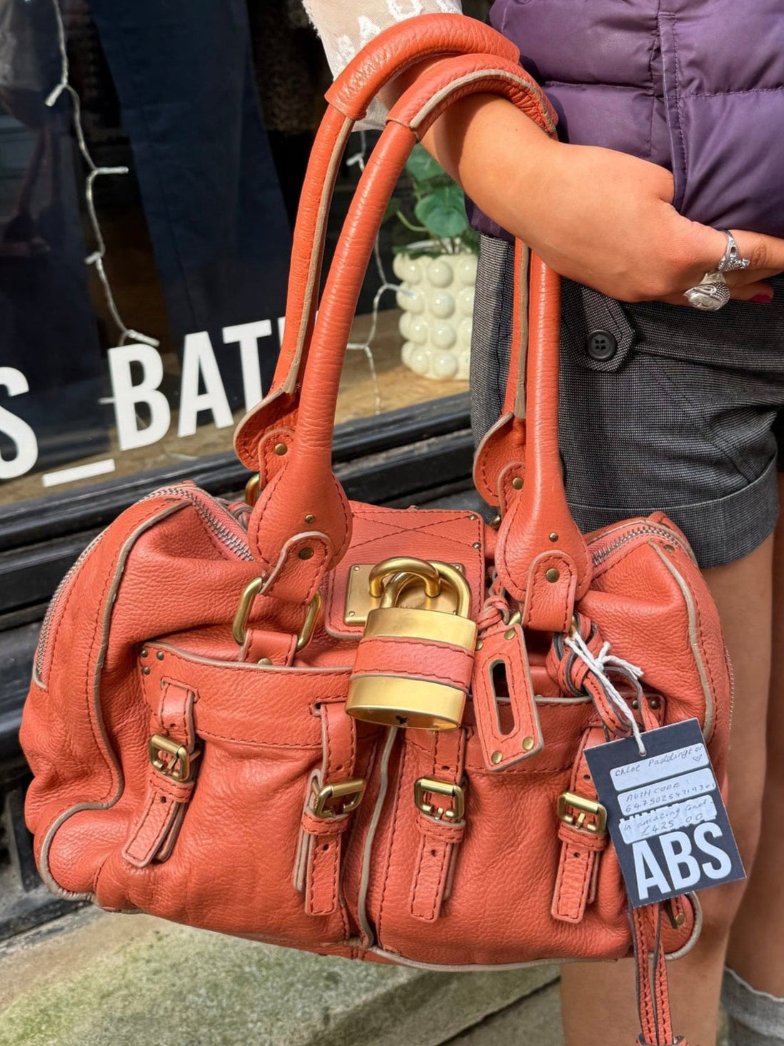 Chloe Paddington Burnt Orange Shoulder Bag