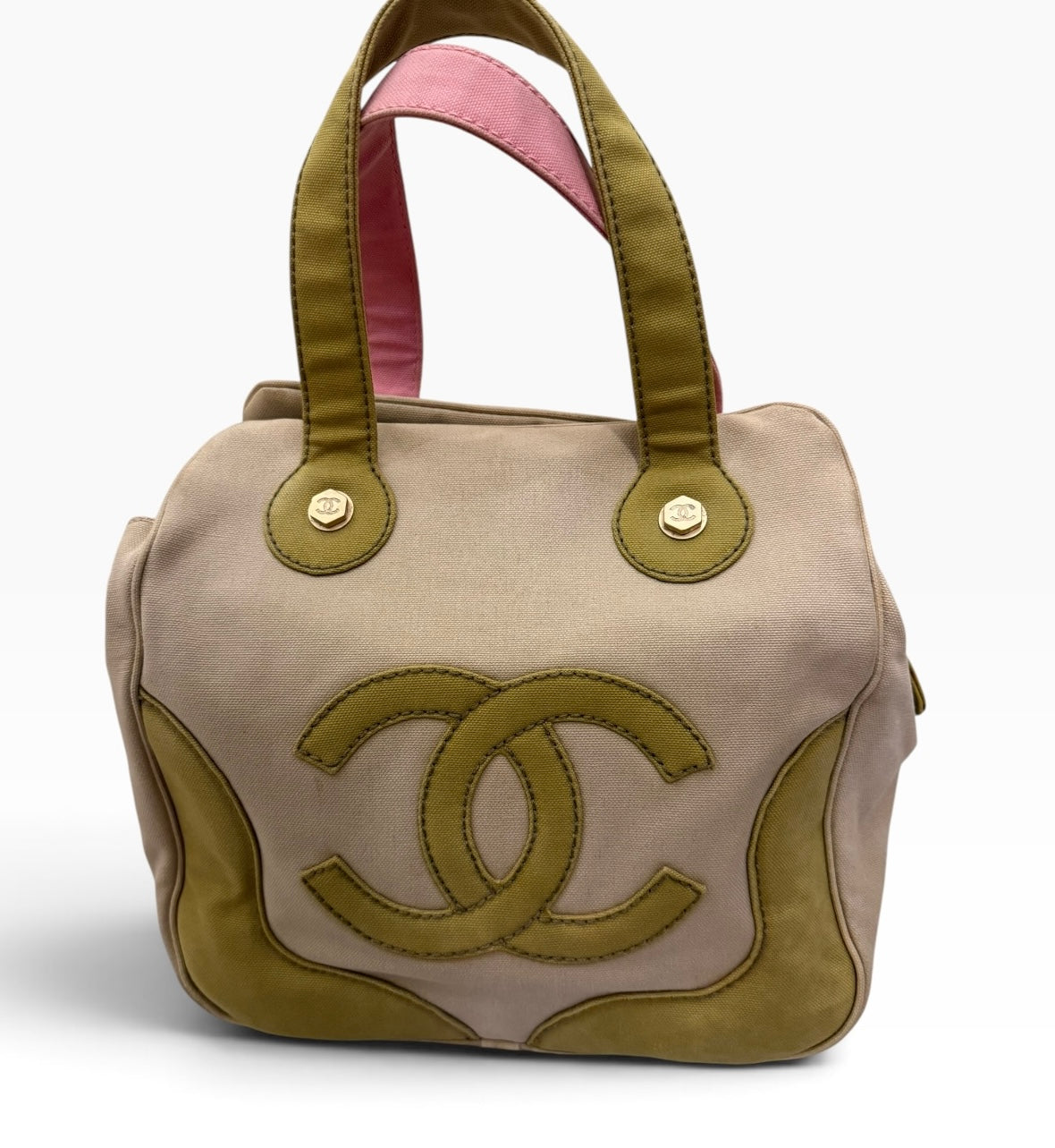 Chanel Marshmallow Canvas Tote Bag