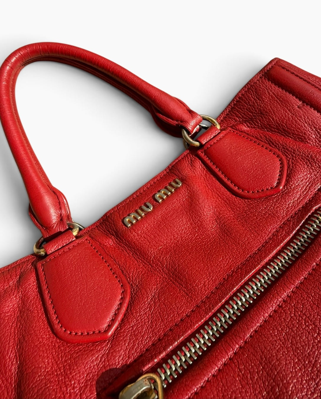 Miu Miu Vitello Shine Tote Bag