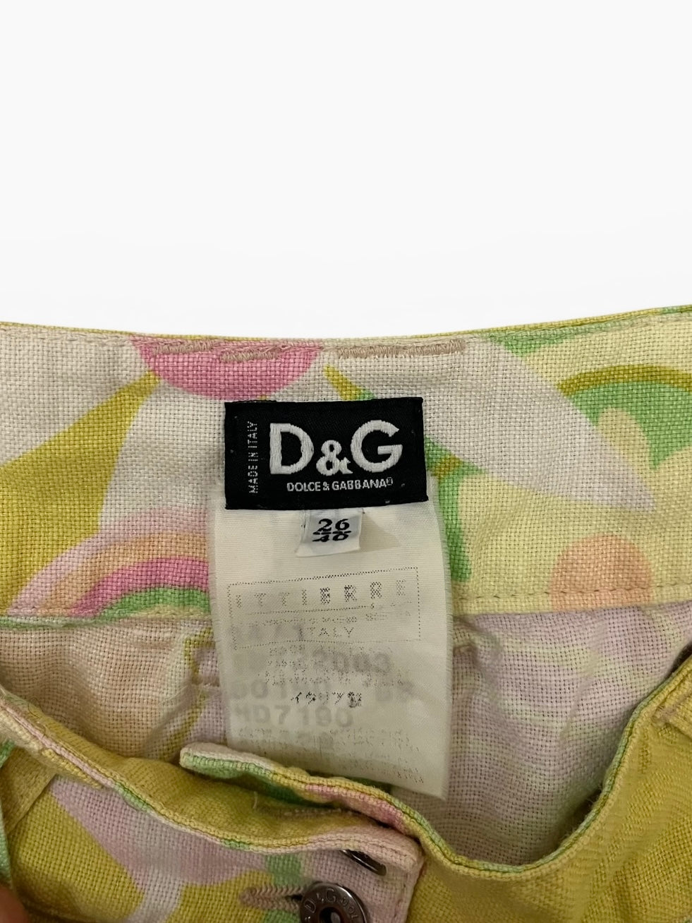 Dolce & Gabbana floral linen trousers