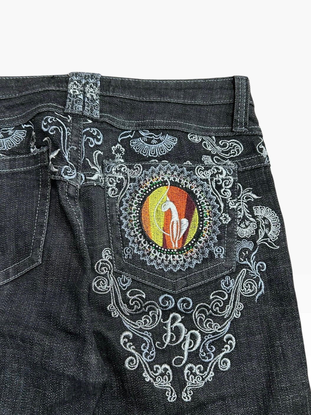 Baby Phat Embroidered Capris