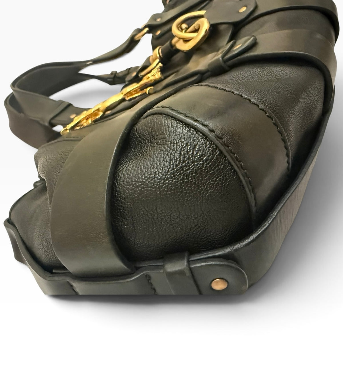Chloé Kerala Equestrian Black Leather Horse Charm Bag 2005