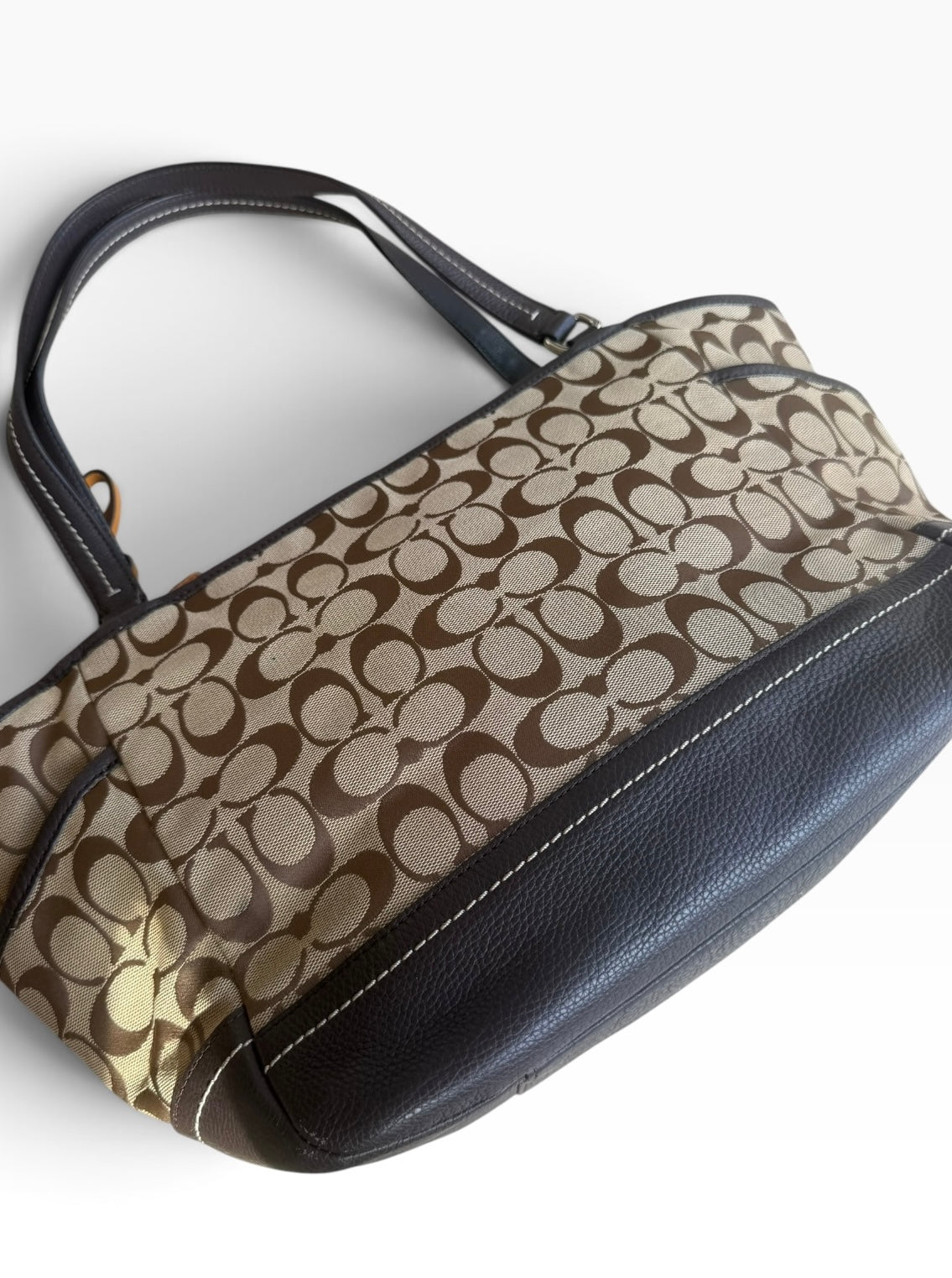 Coach Signature Jacquard Shoulder Tote Bag F23297