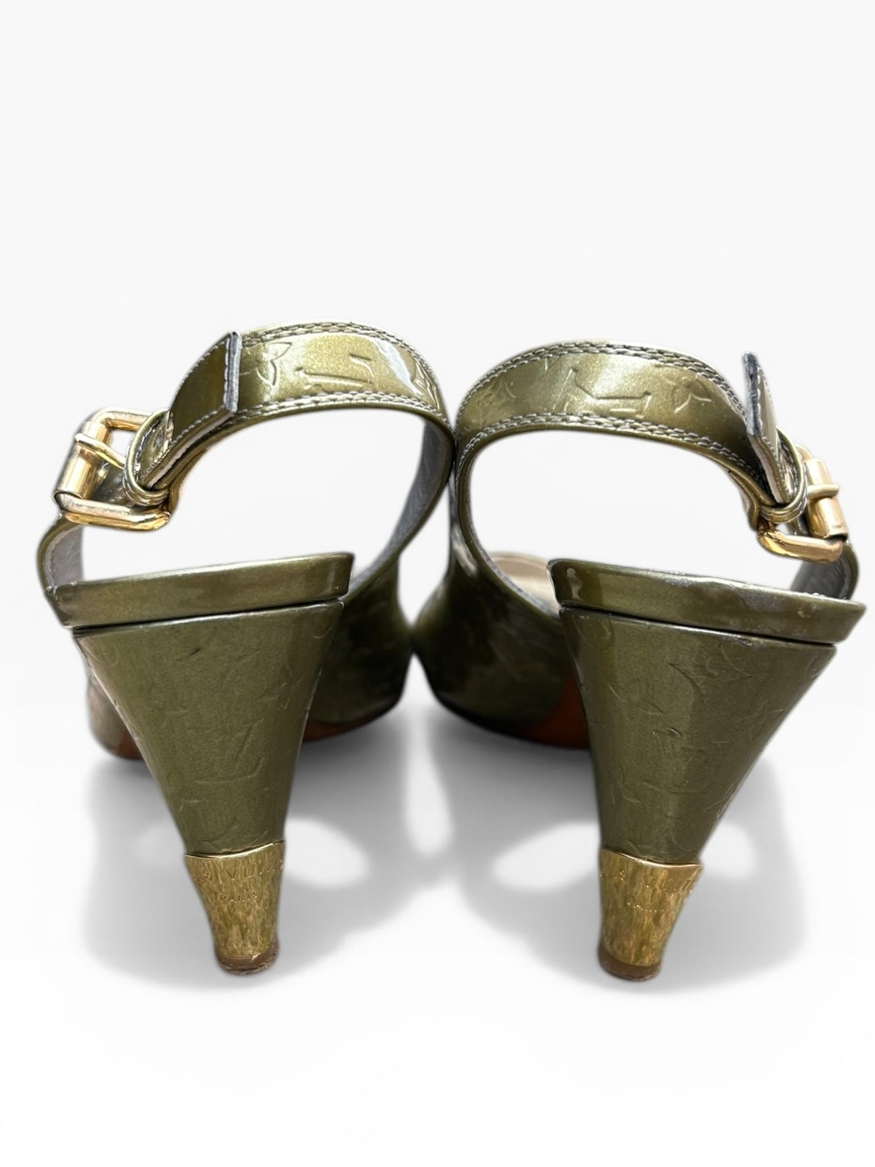 Louis Vuitton Vernis Slingback Heels