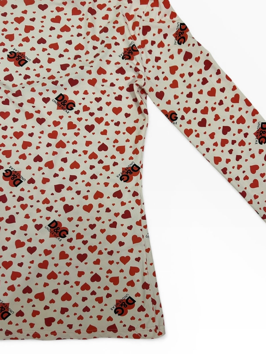 Dolce & Gabbana Heart Print Longsleeve