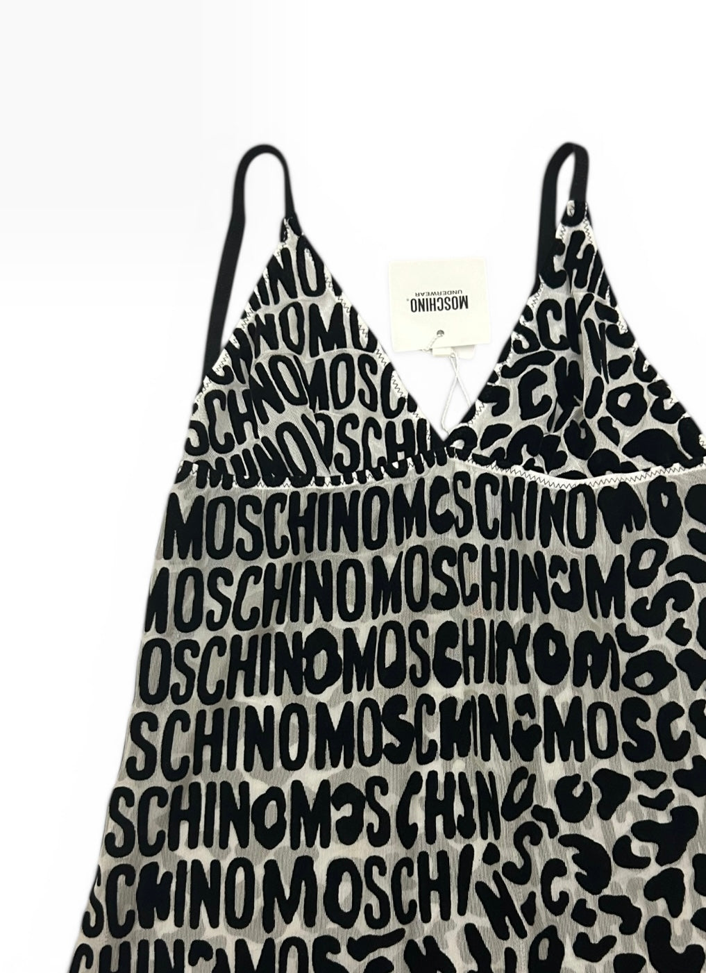 Moschino Mesh Logo Dress
