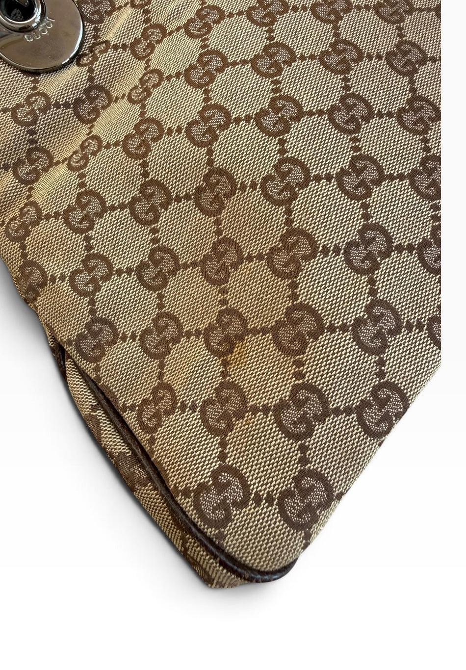 Gucci Monogram Canvas Shoulder Bag