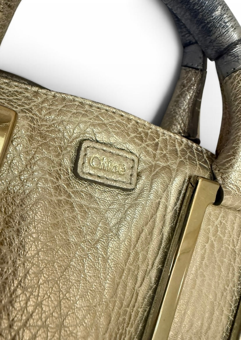 Chloe Ethel Metallic Gold Bag