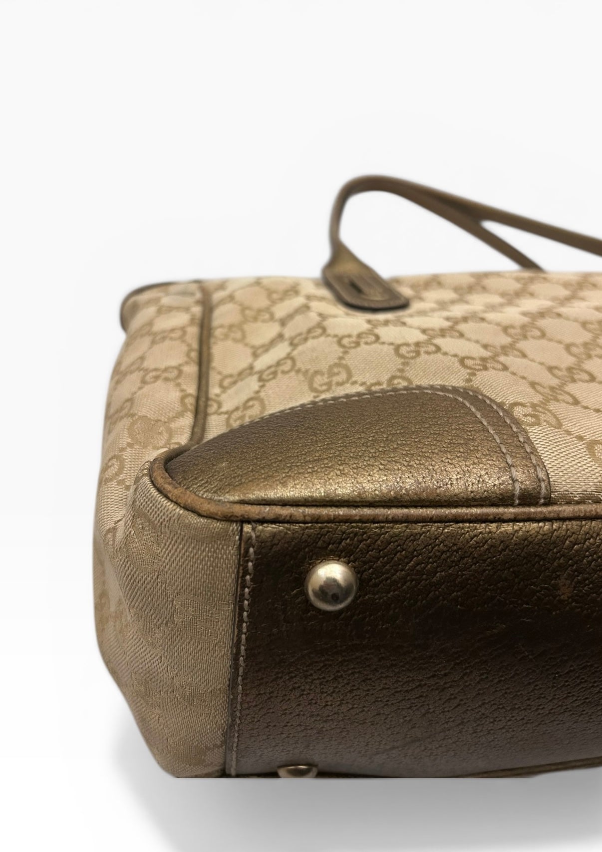 Gucci Monogram Tote Shoulder Bag