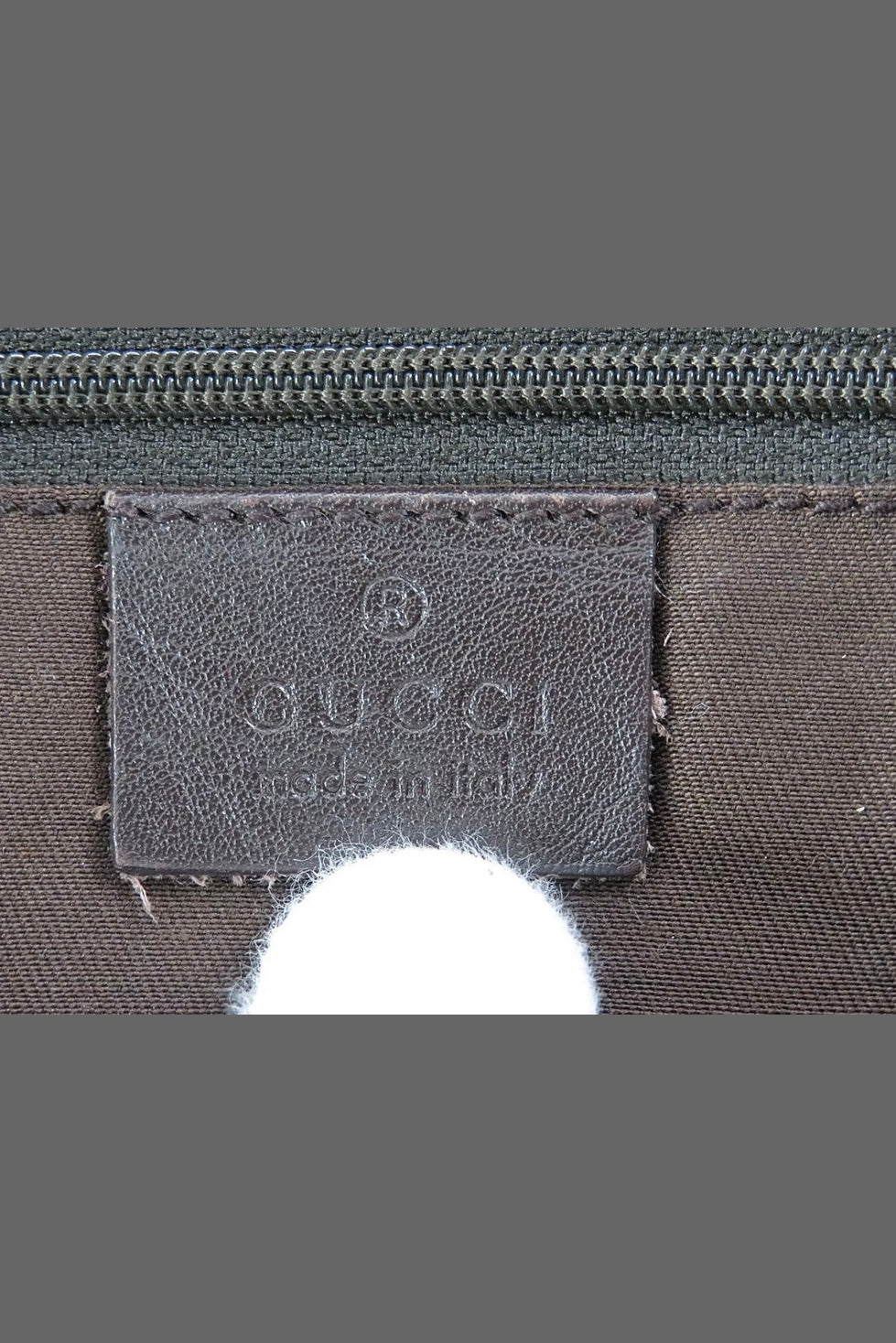 Gucci Abbey Leather & Canvas Shoulder Bag