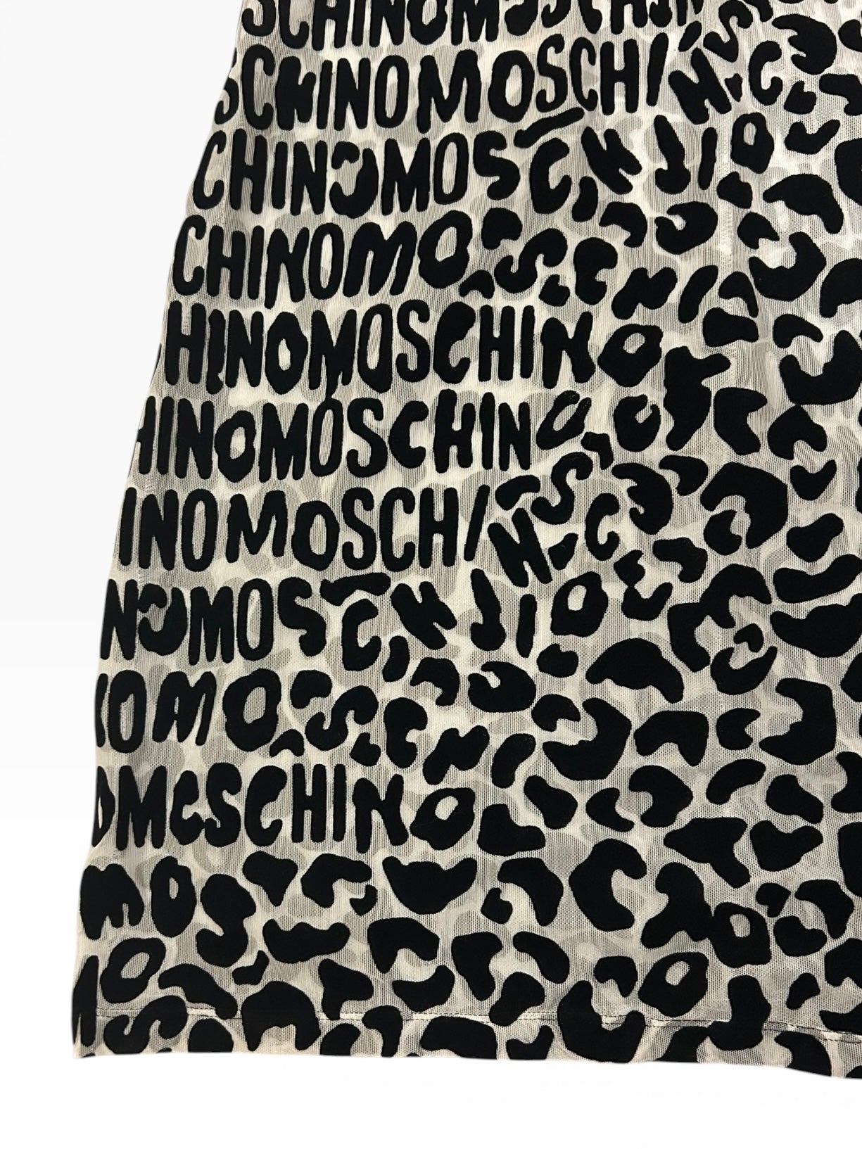 Moschino Mesh Logo Dress