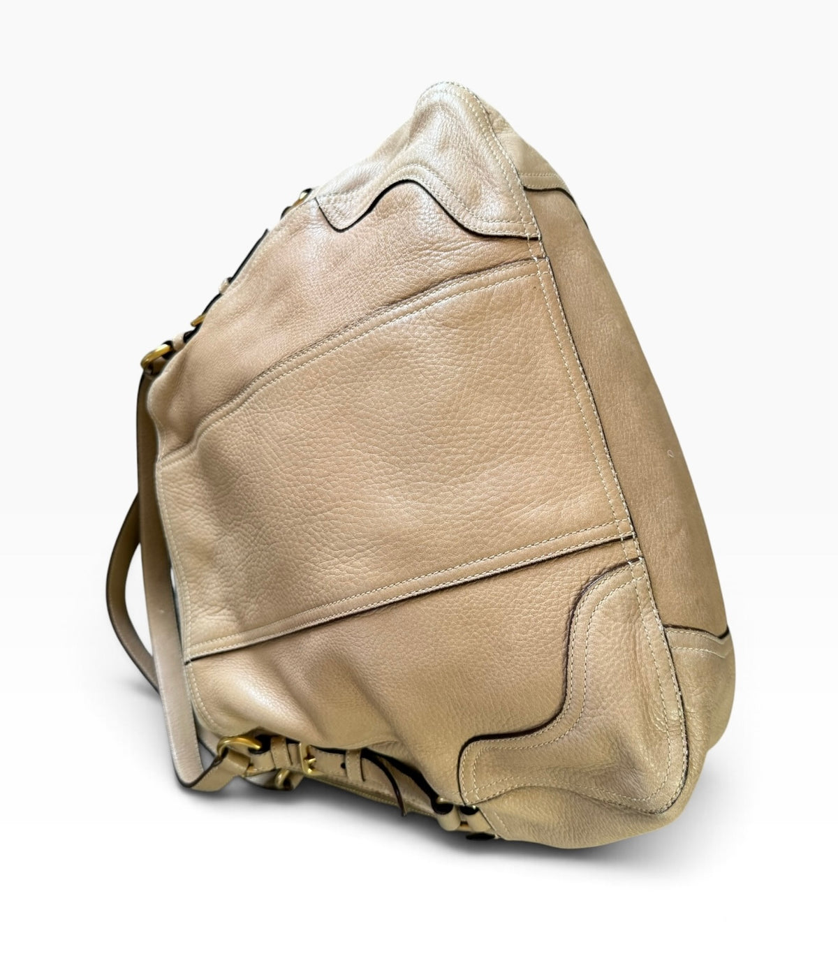 Prada Cervo Antik Deerskin Leather Shoulder Bag