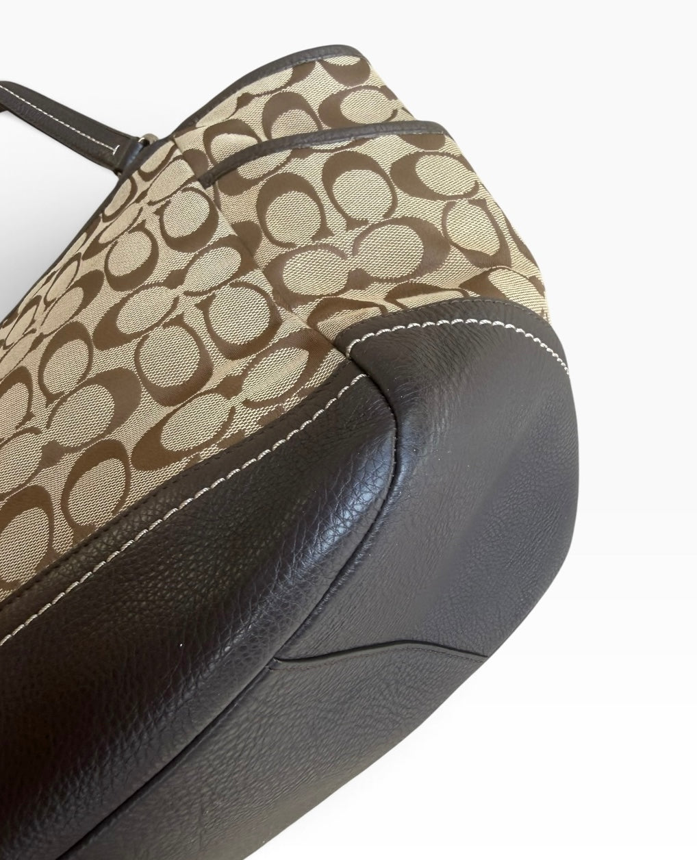 Coach Signature Jacquard Shoulder Tote Bag F23297