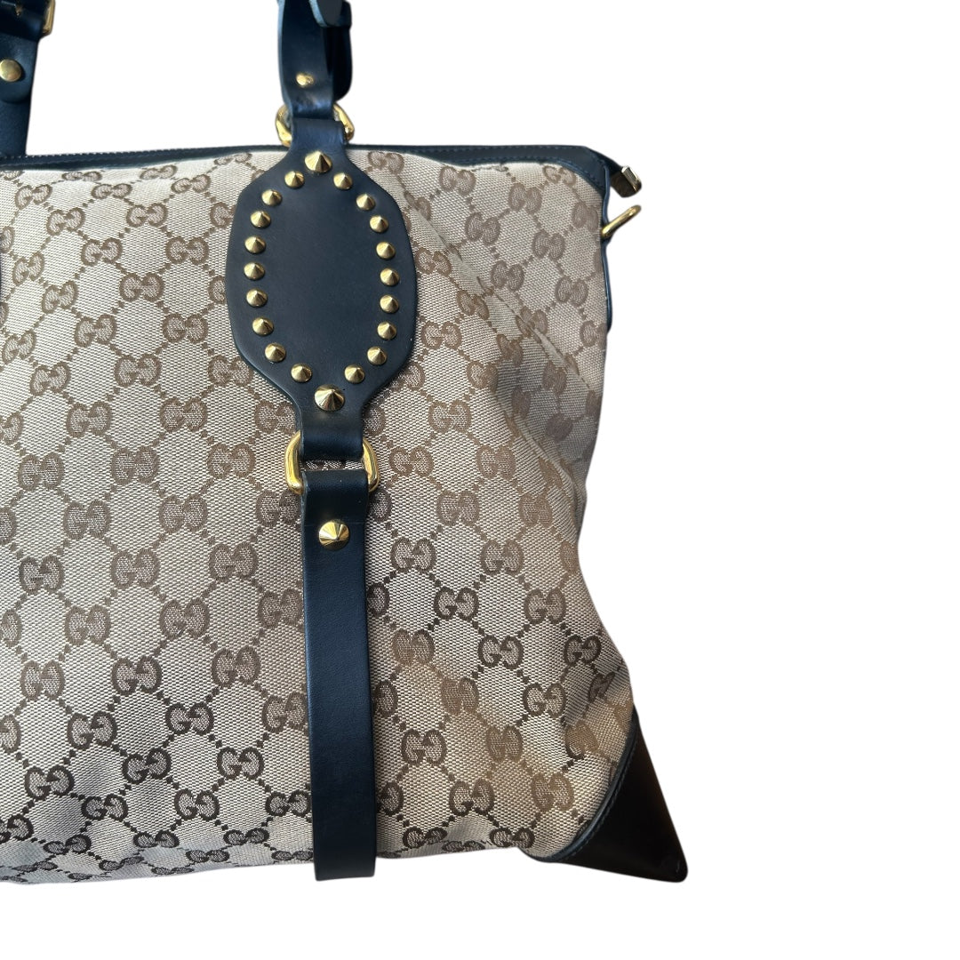 Gucci Patti Studded Large Shoulder Bag