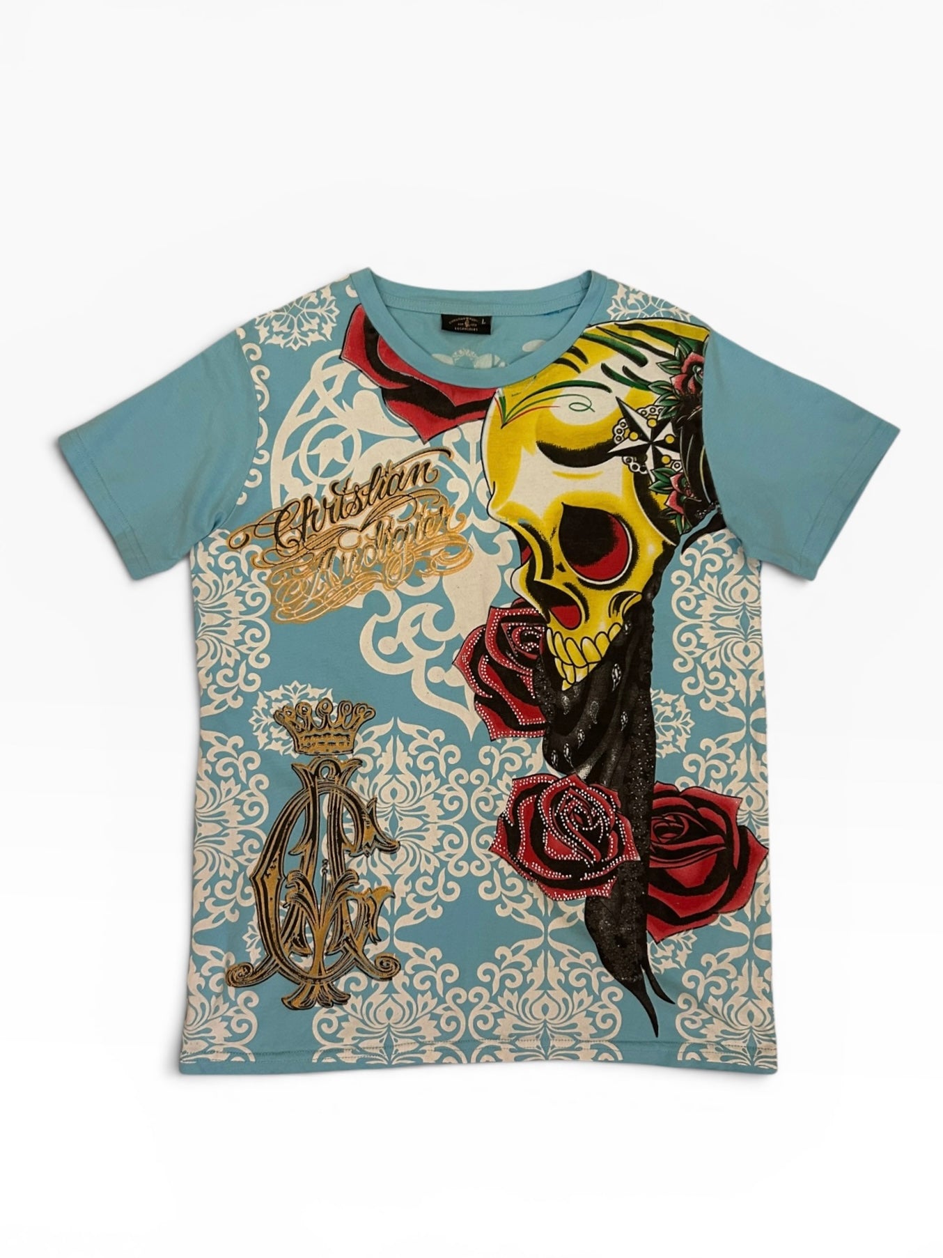 Christian Audigier Diamanté T Shirt