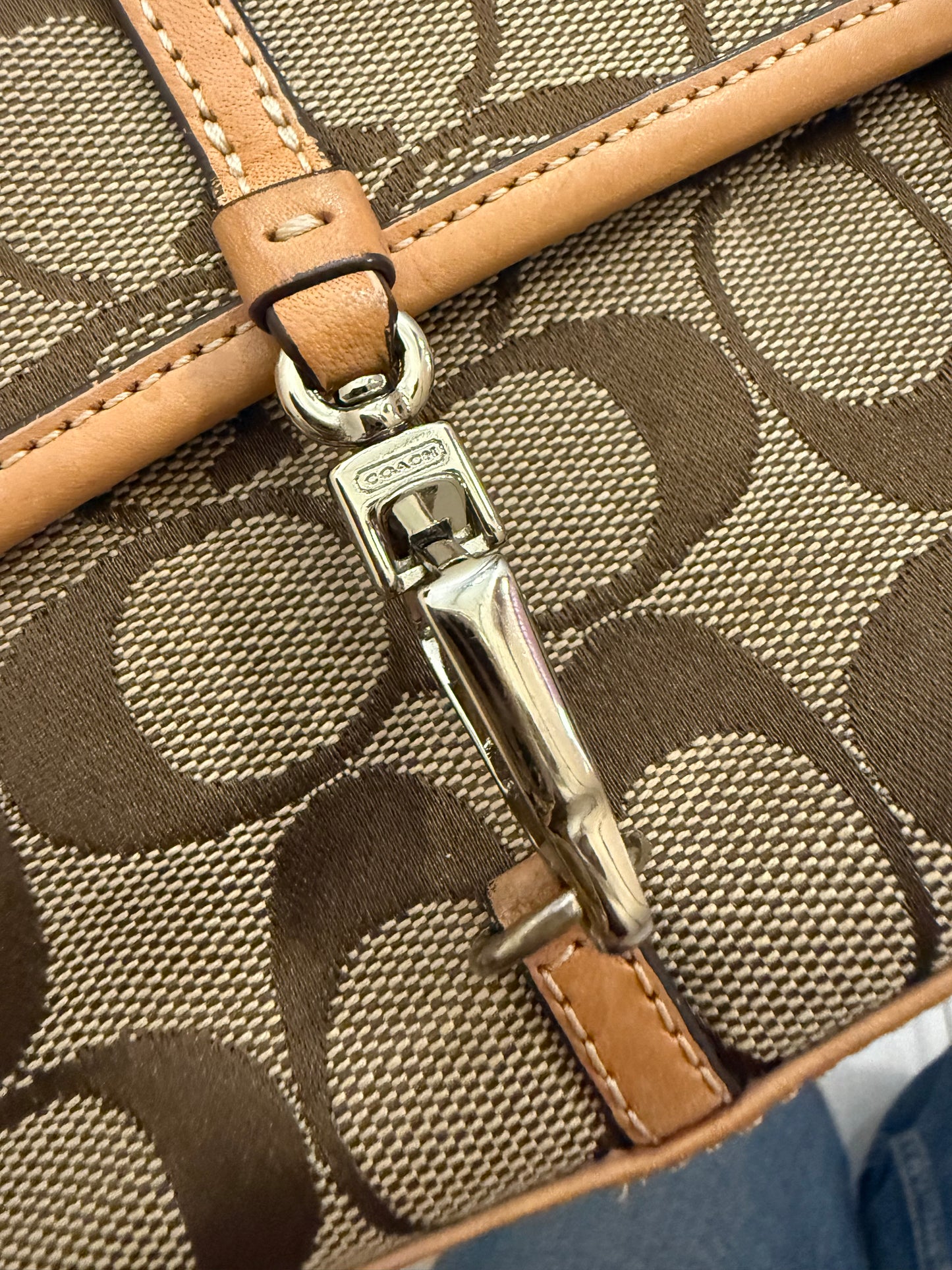 Coach Signature Flap Shoulder Bag