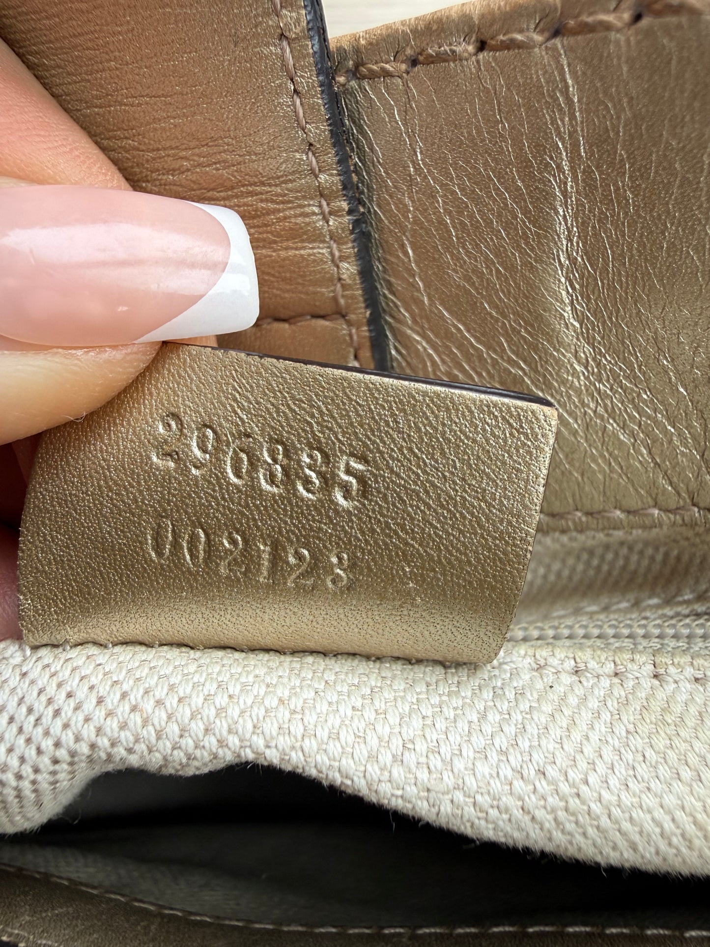 Vintage Gucci Metallic Guccissima Sukey Shoulder Bag