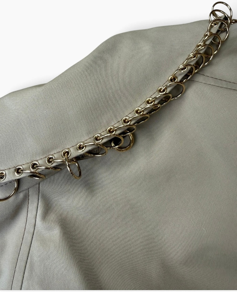 Burberry Chain-Embellished Trench Coat SS19