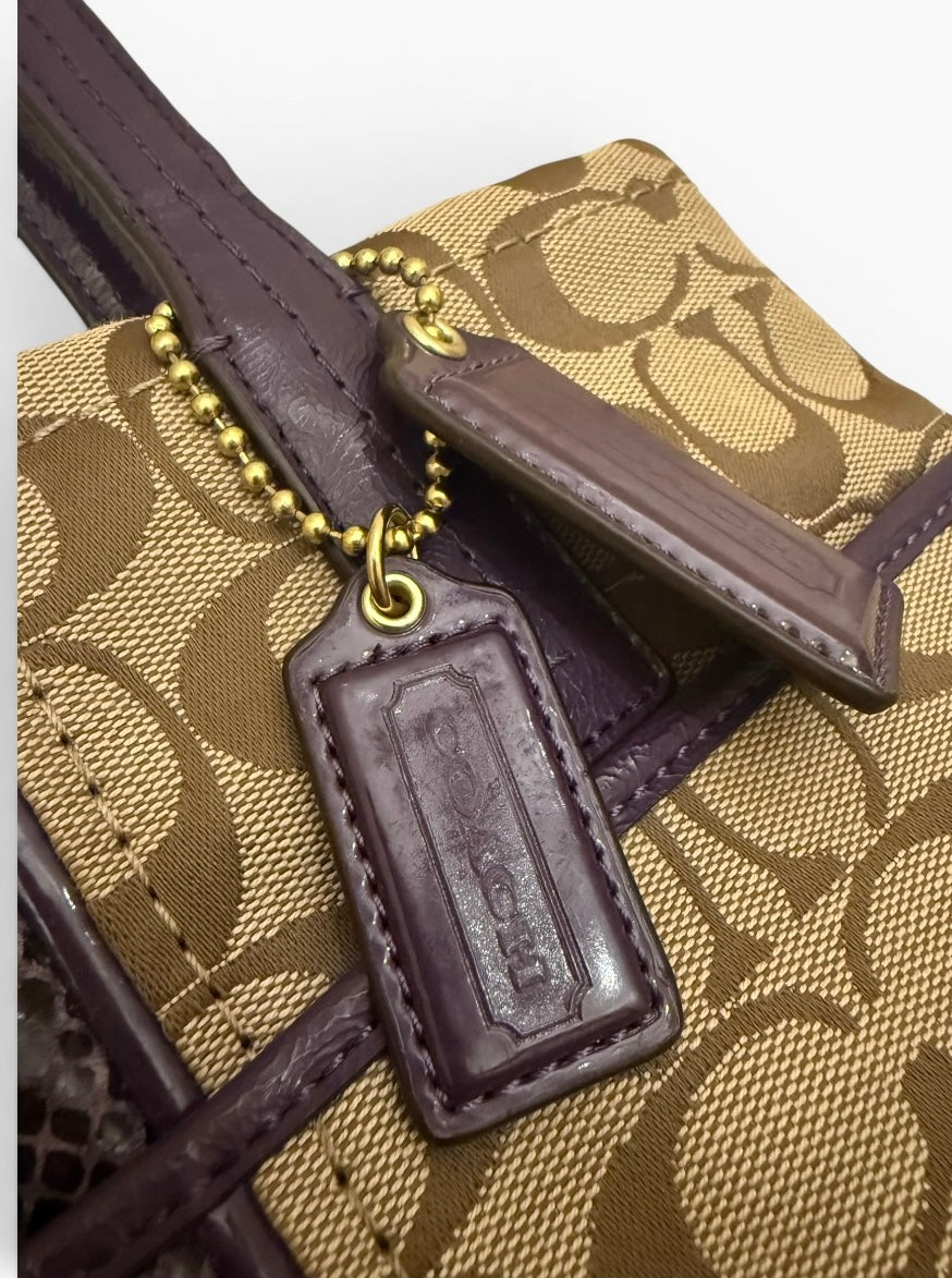 Coach Python Tote