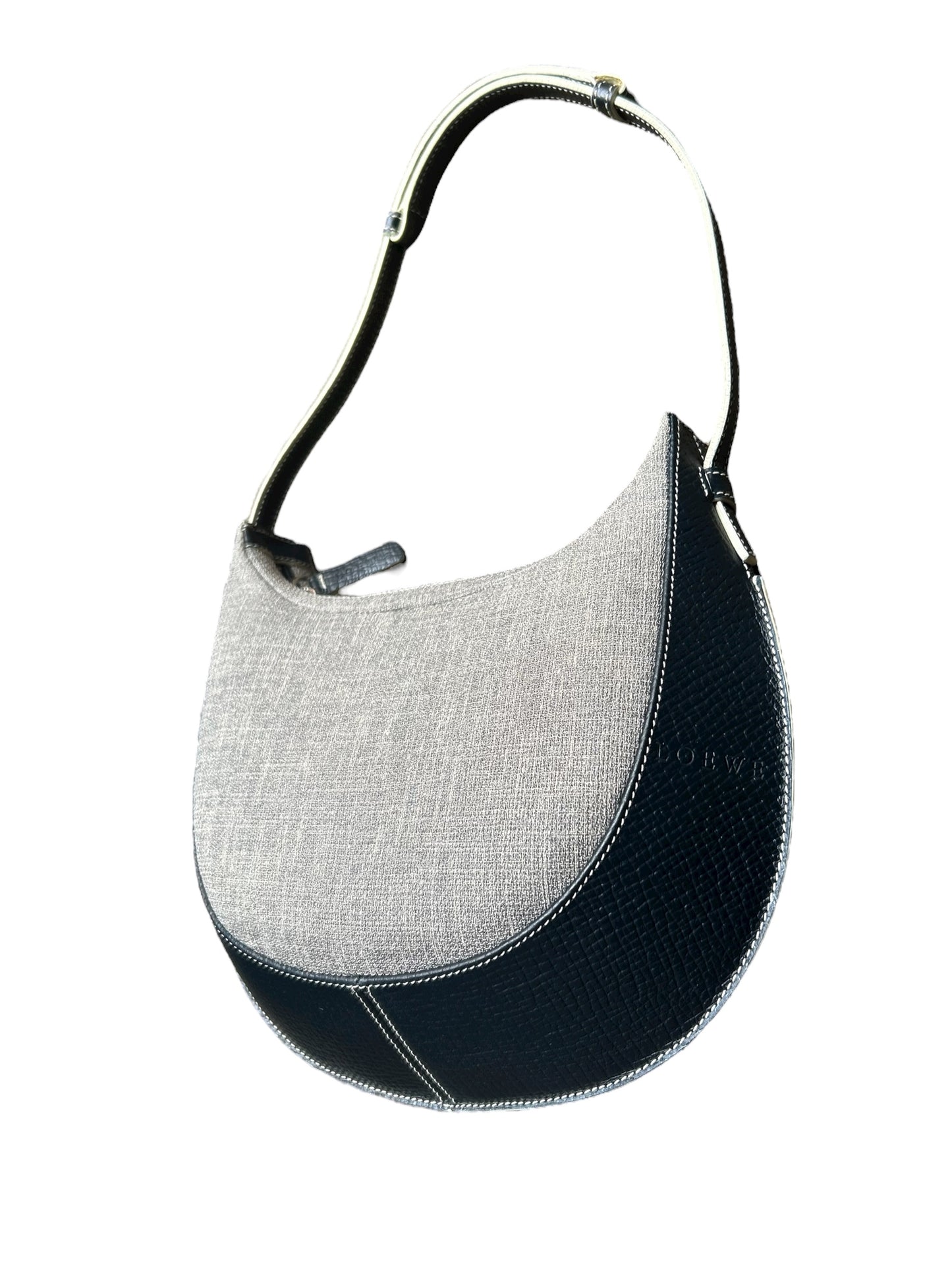 Loewe Canvas & Leather Shoulder Bag