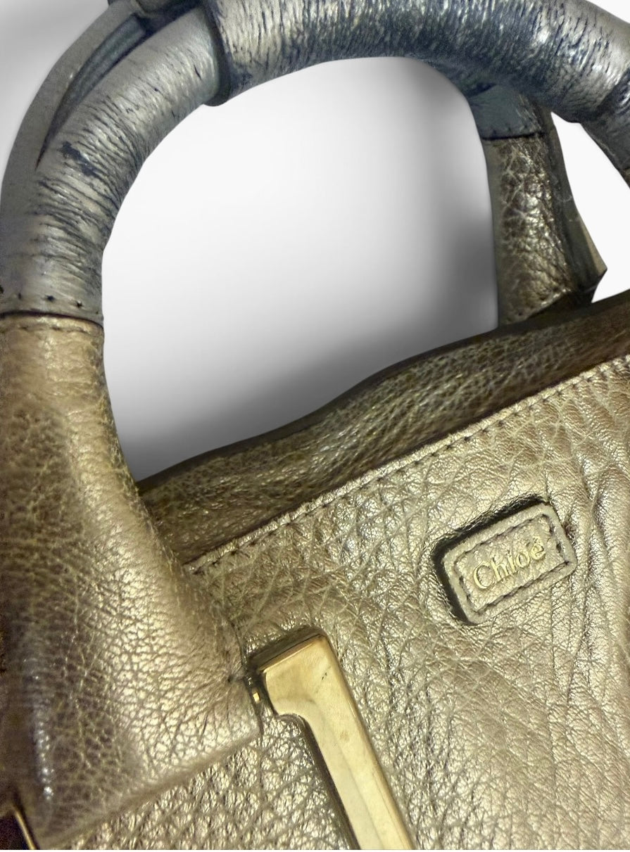 Chloe Ethel Metallic Gold Bag