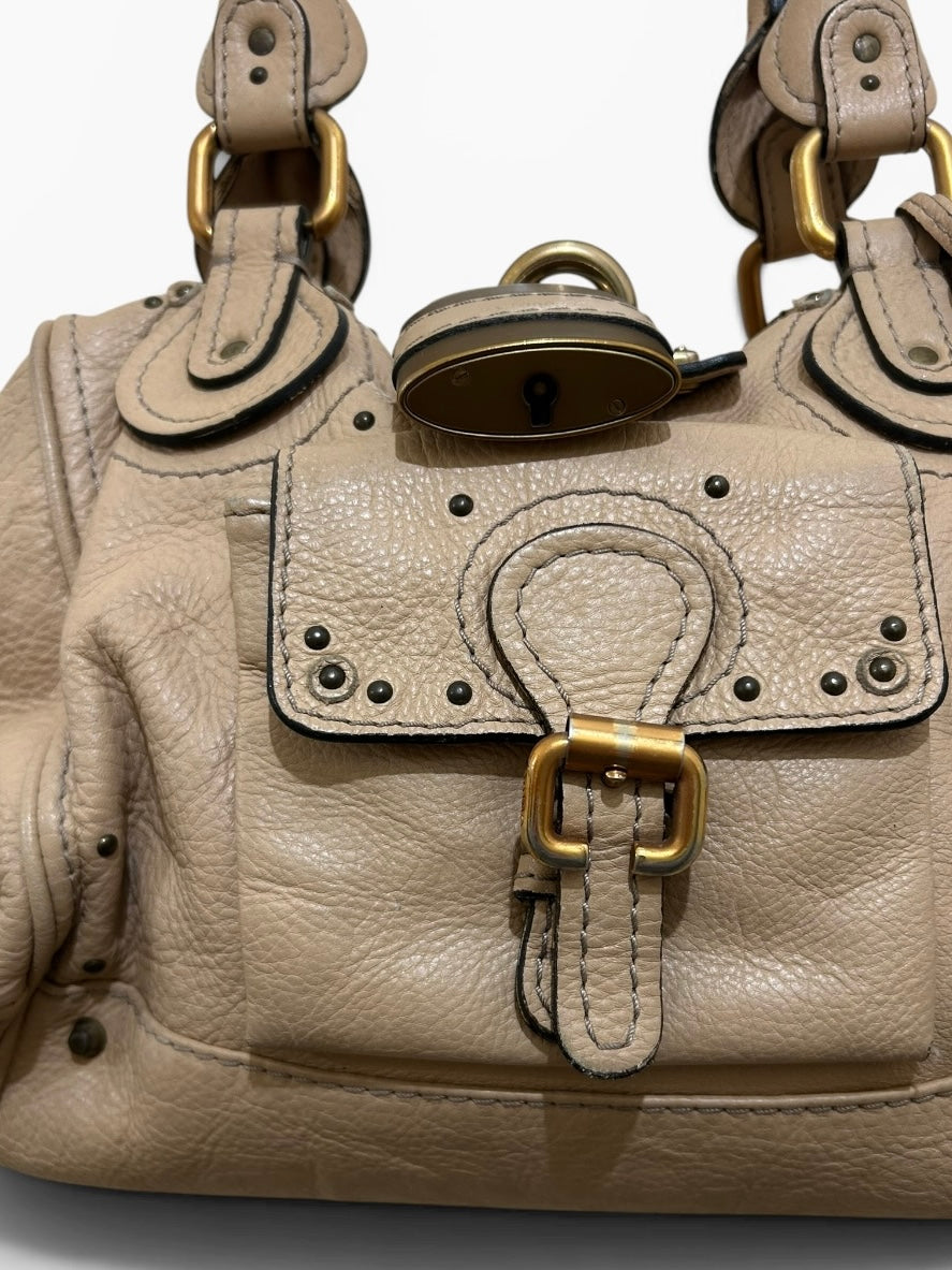 Chloe Paddington Studded Shoulder Bag