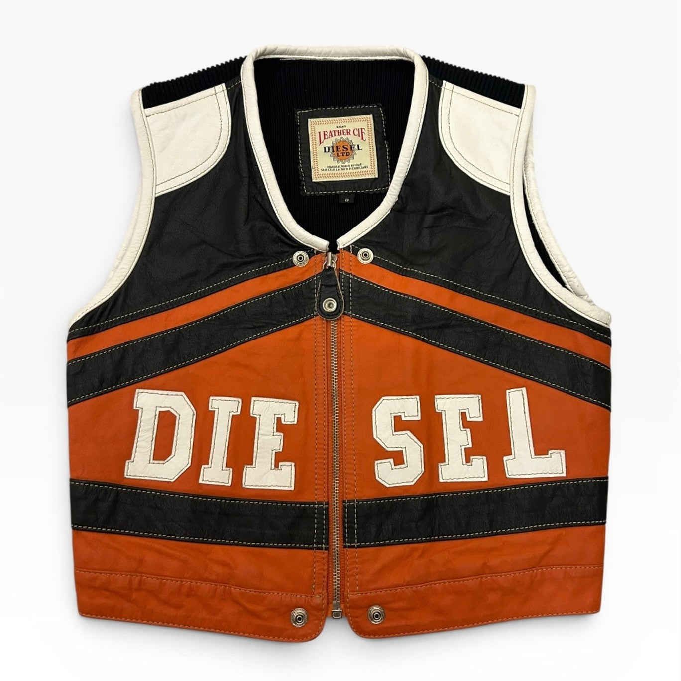 Archive Diesel Leather Vest 2