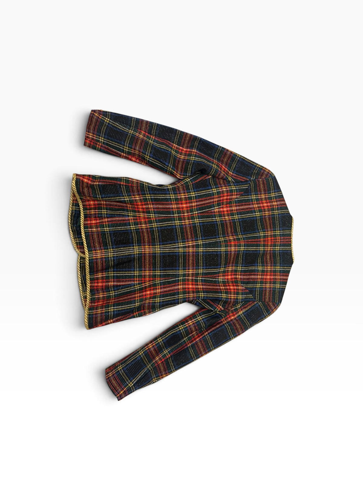 Vintage Moschino Couture Tartan Wool Jacket
