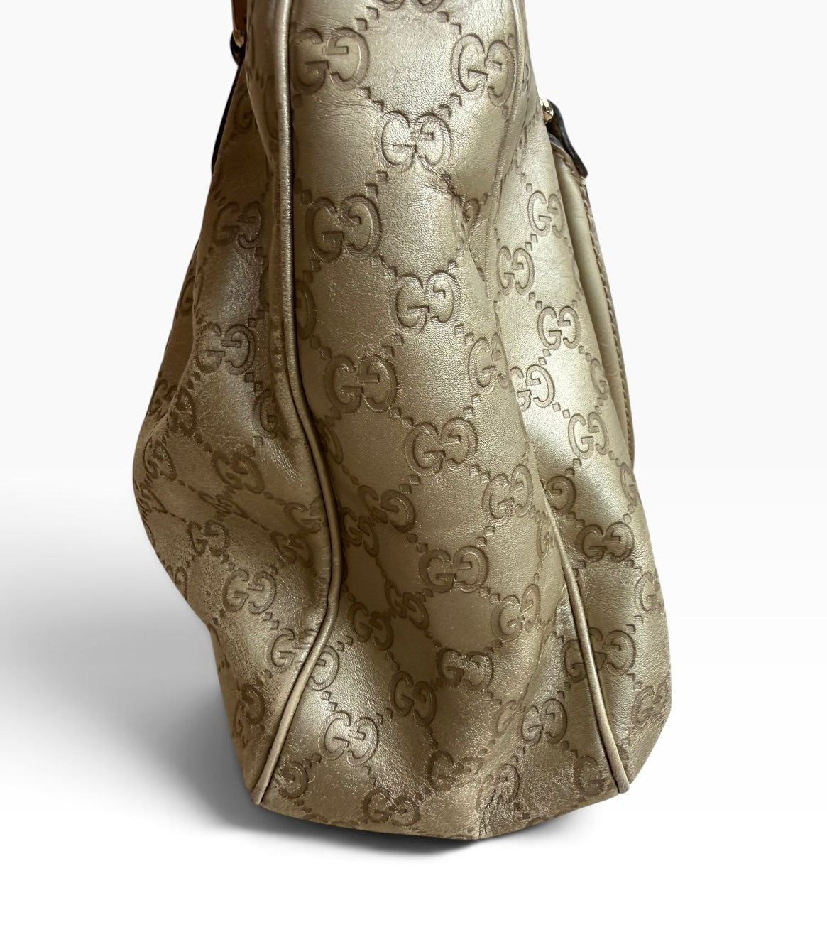 Vintage Gucci Metallic Guccissima Sukey Shoulder Bag