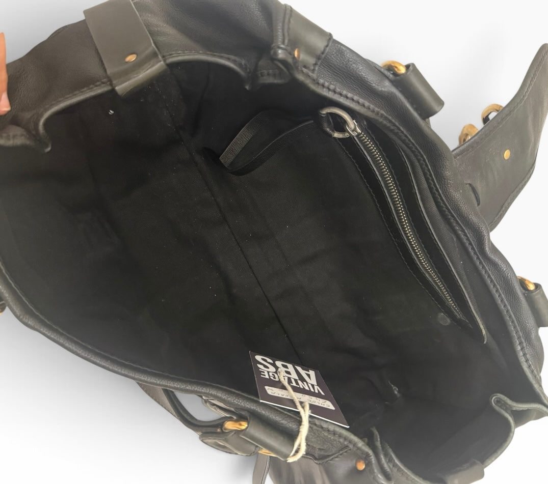 Chloé Kerala Equestrian Black Leather Horse Charm Bag 2005