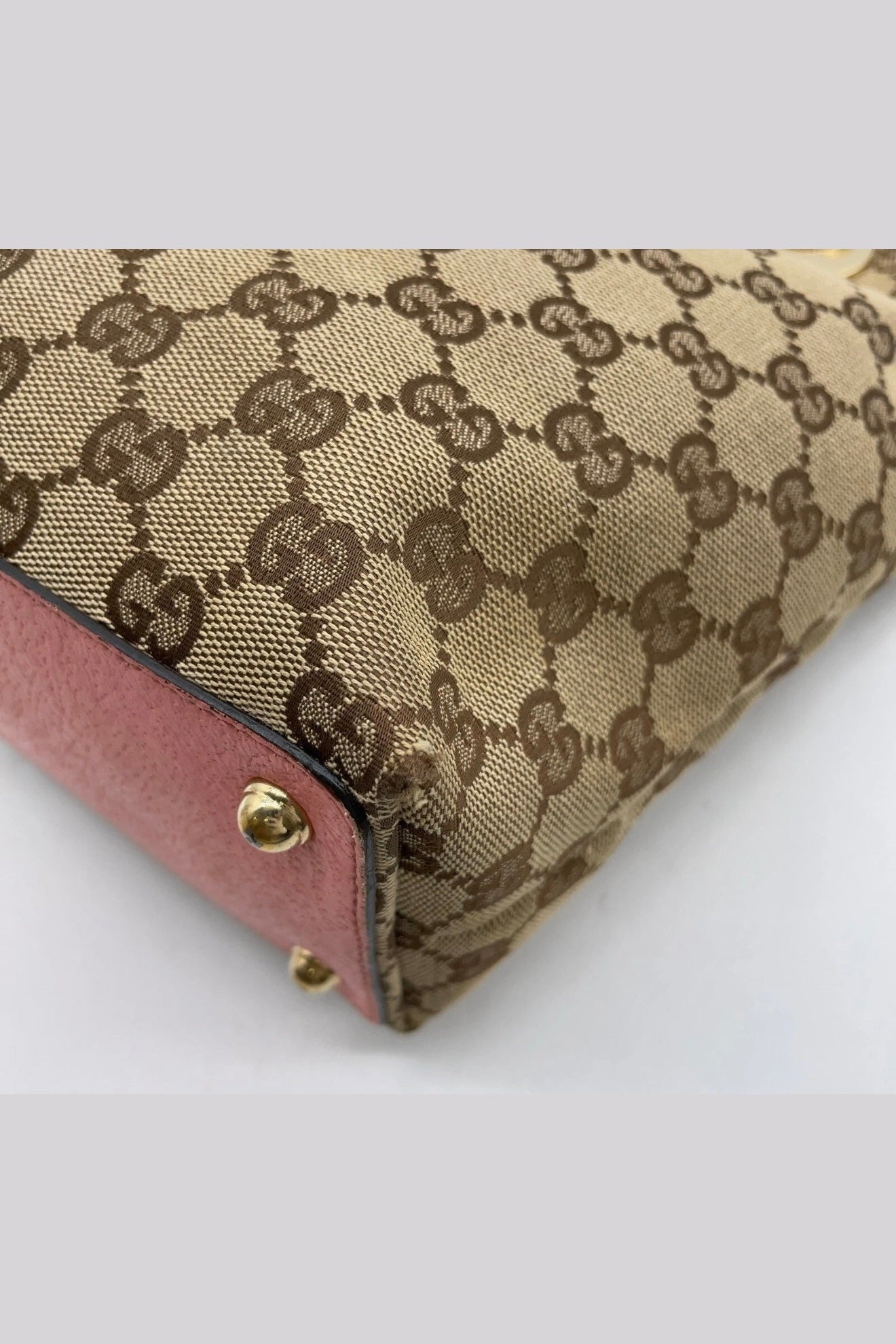 Gucci Eclipse Pink Leather Monogram Shoulder Bag