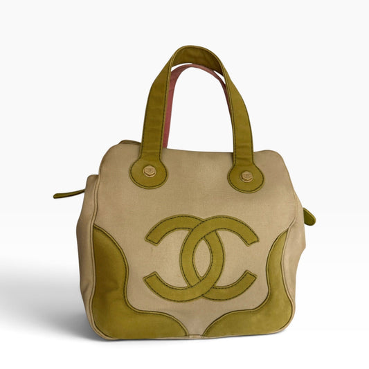Chanel Marshmallow Canvas Tote Bag