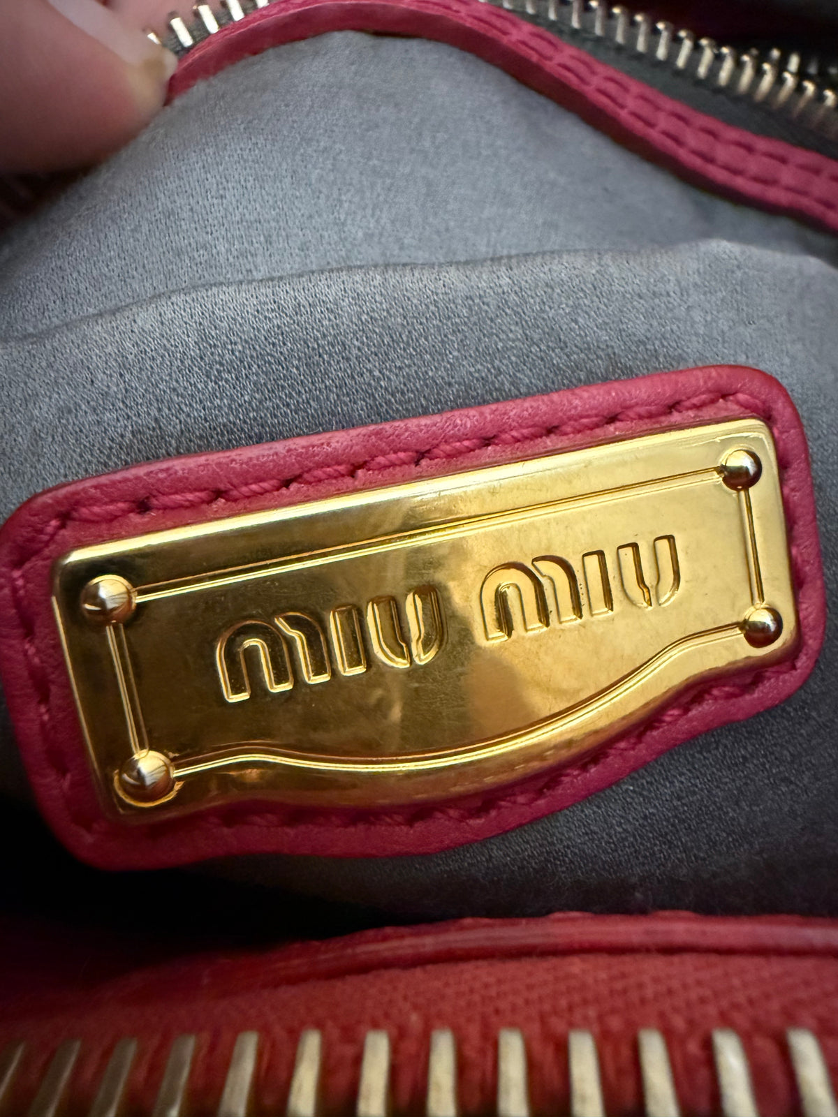 Miu Miu Caribu Vitello Bag