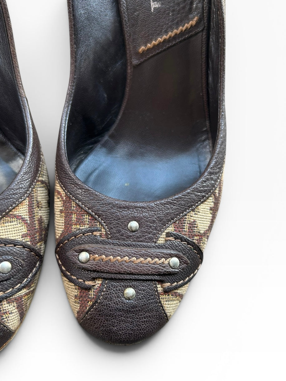Dior Monogram Slingback Heels